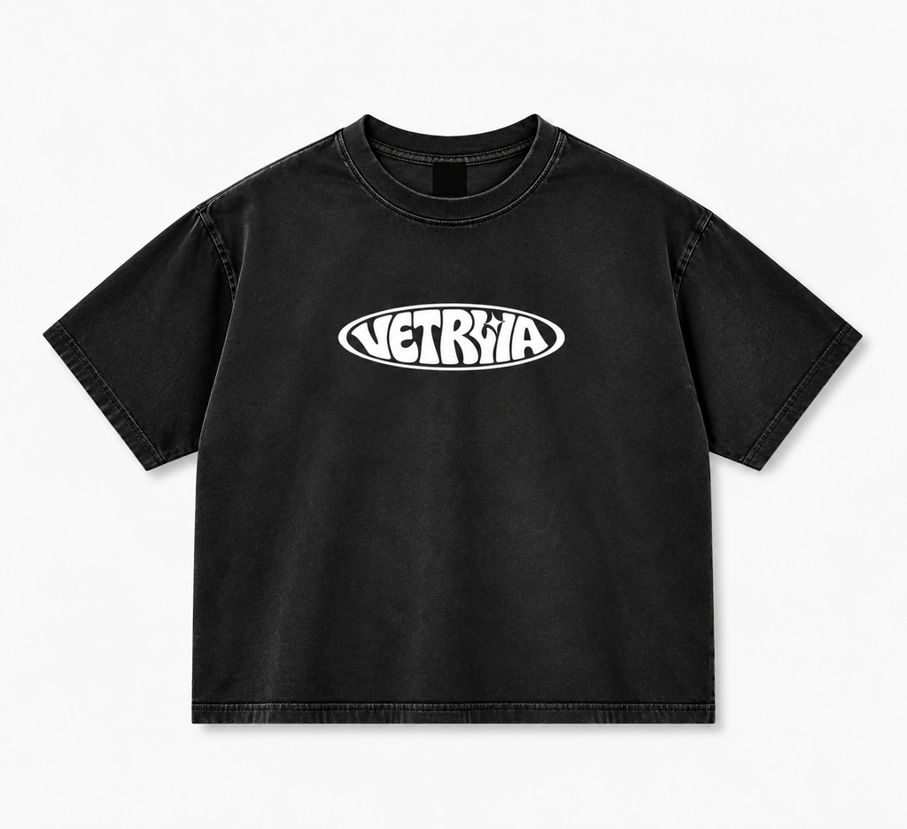 T-shirt Boxy Fit "Luck appears where faith is"