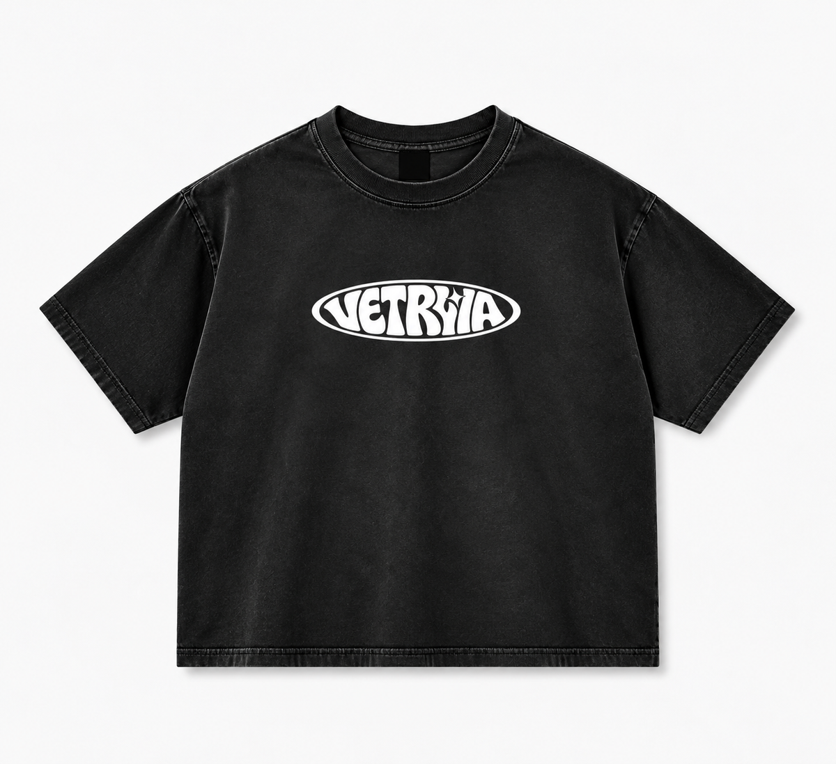 T-shirt Boxy Fit "Luck appears where faith is"