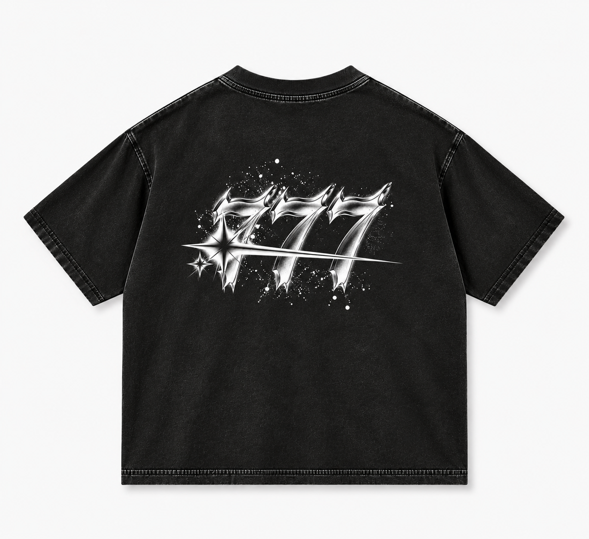T-shirt Boxy Fit "Luck appears where faith is"