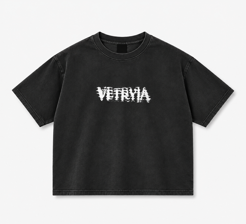 T-shirt Boxy Fit "Society Blurs Your Vision"
