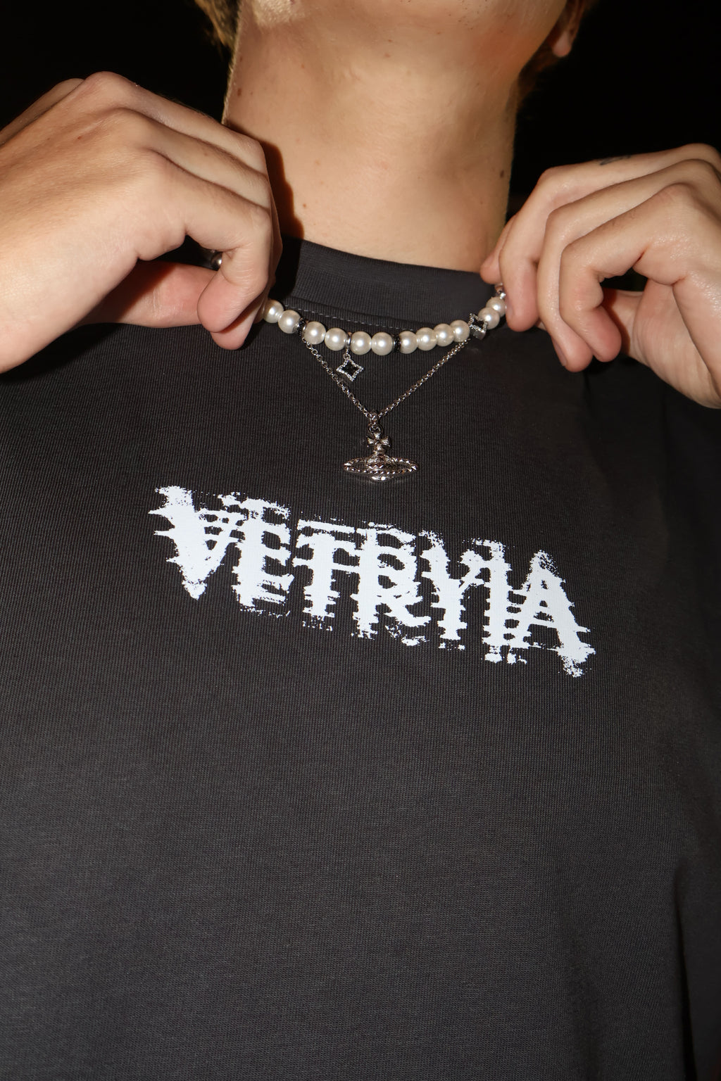 T-shirt Boxy Fit "Society Blurs Your Vision"